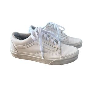 Vans Old Skool Classic White Low-Top Sneakers Women Size 5
